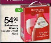 Robertson Winery Natural Sweet Rose-3Ltr