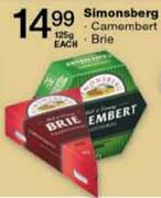 Simonsberg Camembert-125gm Each