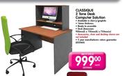 Classique 2 Tone Desk Computer Solution-900mmx750mmx750mm