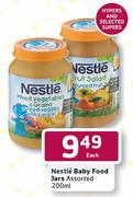 Nestle Baby Food Jars Assorted-200ml Each