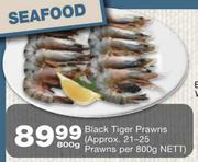 Black Toger Prawns-800Gm(approx. 21-25 Prawns)