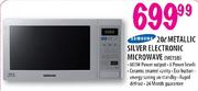 Samsung Metallic Silver Electronic Microwave-20ltr
