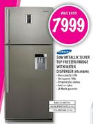 Samsung Metallic Silver Top Freezer/Fridge With Water Dispenser-630ltr