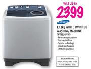 Samsung White Twin Tub Washing Machine-13.2kg