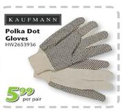 Kaufmann Polka Dot Gloves-Per Pair