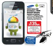 Samsung S5830 Galaxy ACE Smartphone + BEEWI Bluetooth Helicopter Android