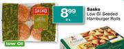 Sasko Low GI Seeded Hamburger Rolls-4's Pack