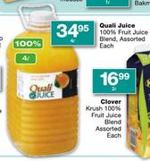 Quali Juice 100% Fruit Juice Blend Assorted-4Ltr