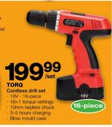 Torq Cordless Drill Set-18V