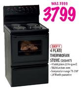 Defy 4 Plate Thermofan Stove (DSS497)