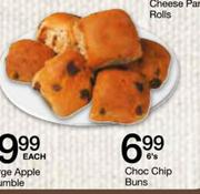 Choc Chip Buns-6's Pack