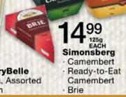 Simonsberg Brie-125gm Each