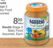 Nestle Stage 3 Baby Food Assorted-200ml Each