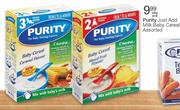 Purity Just Add Milk Baby Cereal Assorted-200g each