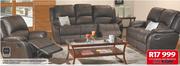 Genuine Leather Comet 3 Piece 5 Action Leather Uppera Lounge Suite