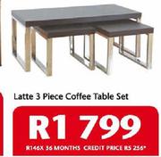 Latte 3 Piece Coffee Table Set
