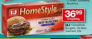 I & J Home Style Burgers Verskeidenheid-570/600g Elk