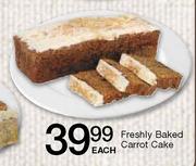 Freshly Baked Carrot Cake Each