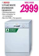 Bosch 12 Plate White Dishwasher (SMS40E02ZA)