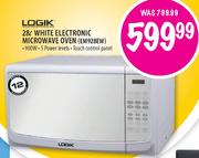 Logik White Electronic Microwave Oven(EM928EW)-28L