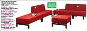 Cubist Reception Range Double Seater with Full Back-1400mm x 800mm each