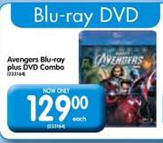 Avengers Blu-Ray Plud DVD Combo-Each
