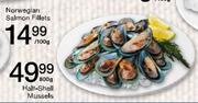 Half Shell Mussels-800g