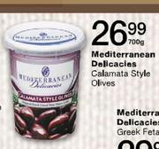 Mediterrancan Delicacles Calamata Style Olives-700g