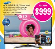 Samsung Slim FHD 3D LED TV-40" 