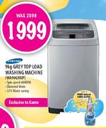 Samsung 9kg Grey Top Load Washing machine(WA90G9XIP)