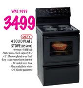 Defy 4 Solid Plate Stove(DSS494)
