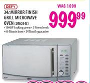 Defy 34Ltr Mirror Finish Grill Microwave Oven(DM0343)