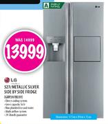 LG 527Ltr Metallic Silver Side By Side Fridge(GRP207BLXV)