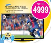 Samsung HDR Plasma TV (PS43E450)-43"