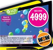 Sony 46" Full HD LCD Bravia TV (BRAVIA KLV-46BX450)