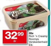 Ola Rich'n Creamy Roomys Verskeidenheid2Ltr Elk