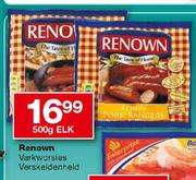 Renown Varkworsles Verskeidenheid-500g Elk