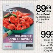Cape Point Mozambiqe Jumbo Pink Prawns-700g