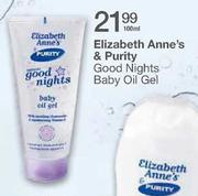 Elizabeth Anne's & Purity Good Nights Baby Oil Gel-100ml