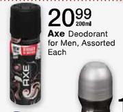 Axe Deodorant For Men - 200ml