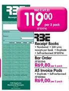 RBE Invoice Pads - Per 2 Pack