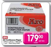 Aro A4 Continuous Paper-Per Box 