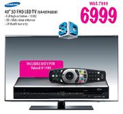 Samsung FHD 3D LED TV (UA40EH6030)-40"
