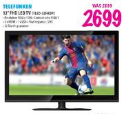 Telefunken FHD LED TV (TLED-32FHDP)-32"