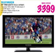 Telefunken FHD LCD TV (TLCD-39FHDP)-39"
