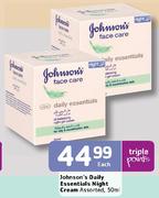 Johnson's Daily Essentials Night Cream-50ml Each