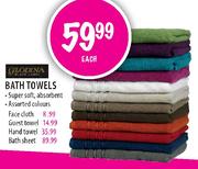 Glodina Bath Towels Face Cloth