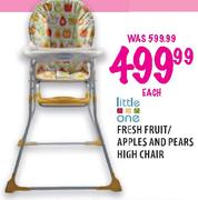 Little One Fresh Fruit/Apples And Pears High Chair