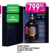 Chivas Regal 18 Yo Whisky And Fabiani Cufflinks Gift Pack-1x750ml