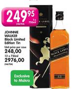 Johnnie Walker Black Limited Edition Tin-1x750ml